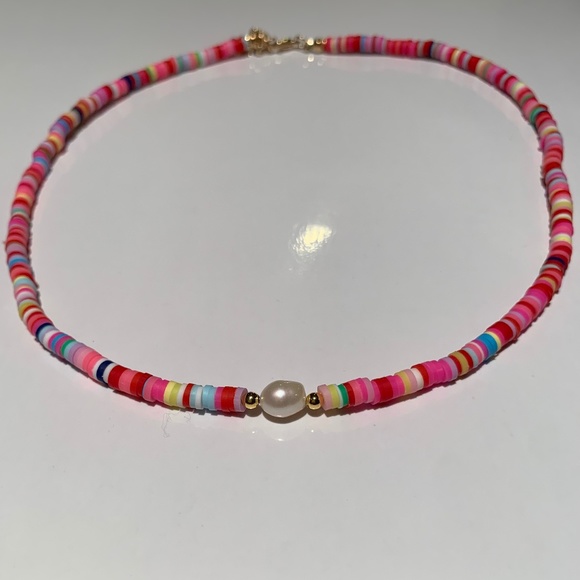 Confetti Freshwater Pearl Handmade Choker Necklace - Picture 2 of 2